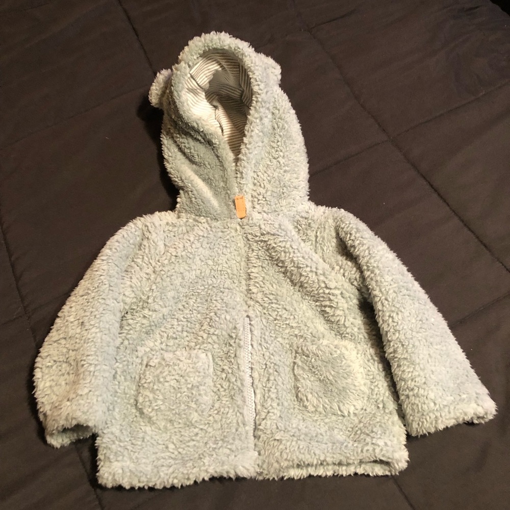 Baby girl or boy Zip up Sherpa Jacket